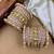 Designer pink silk thread bangles set
