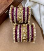 Designer falsa silk thread bangles set