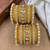 Designer yellow silk thread bangles set