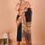 Black block print cotton zari sarees with running blouse