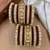 Designer maroon silk thread bangles set