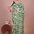 Green block print cotton zari sarees with running blouse