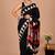 Black block print cotton zari sarees with running blouse