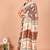 Brown block print cotton zari sarees with running blouse