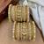 Designer gold silk thread bangles set