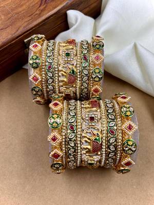 Polki heritage bridal bangles 1
