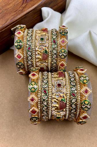 Polki heritage bridal bangles