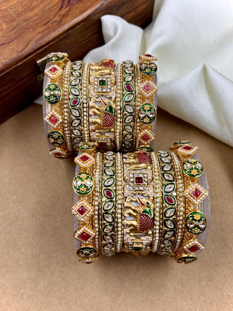 Polki heritage bridal bangles