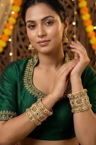 Polki heritage bridal bangles