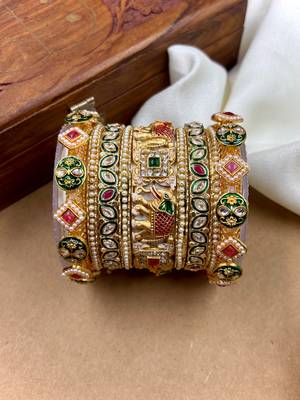 Polki heritage bridal bangles 3