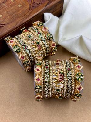 Polki heritage bridal bangles 4