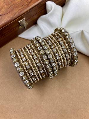 Antique style kundan diamond set 2