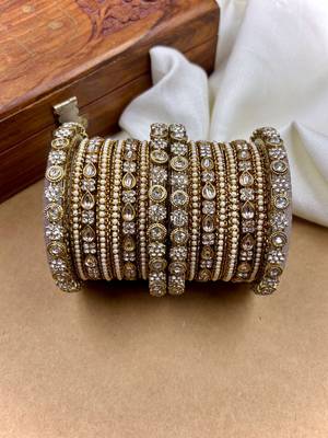 Antique style kundan diamond set 3