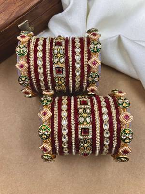 Polki kundan punjabi chuda set 2