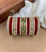 Bridal kundan punjabi chuda set