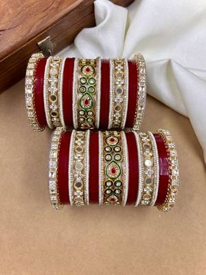 Bridal kundan punjabi chuda set 2
