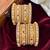 Traditional pearl gold bangles