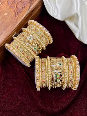 Heritage rajwadi bangles set 2