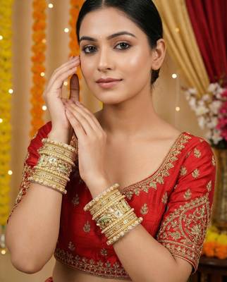 Heritage rajwadi bangles set 3