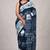 Blue soft mul cotton saree with unstiched attached blouse piece