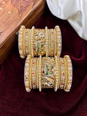 Heritage rajwadi bangles set 4