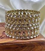 Antique kundan bangles set