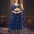 Women's Georgette Embroiderd Semi-Stitched Lehenga Choli With Dupatta