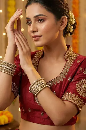 Bridal antique diamond bangles