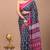 Grey soft mul cotton saree with unstiched attached blouse piece