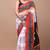 Multicolor soft mul cotton saree with unstiched attached blouse piece
