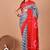 Grey soft mul cotton saree with unstiched attached blouse piece