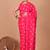 Pink soft mul cotton saree with unstiched attached blouse piece