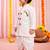 Boys white cotton angrakha kurta dhoti set     holi special edition