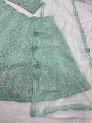 Wedding Special Designer Rich Embroidered Work Semi-stitched Lehenga Choli 4