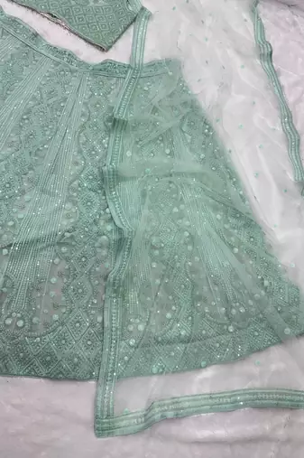 Wedding Special Designer Rich Embroidered Work Semi-stitched Lehenga Choli