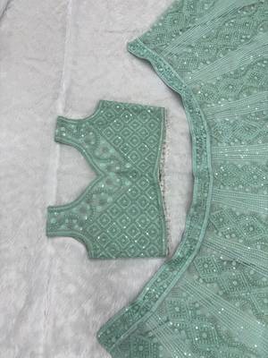 Wedding Special Designer Rich Embroidered Work Semi-stitched Lehenga Choli 5