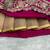 Traditional Rani Pink Embroidered Bridal Wear Lehenga Set
