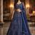Luxury Navyblue Wedding Lehenga Choli with Rich Embroidered Work