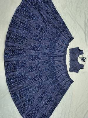 Luxury Navyblue Wedding Lehenga Choli with Rich Embroidered Work 4