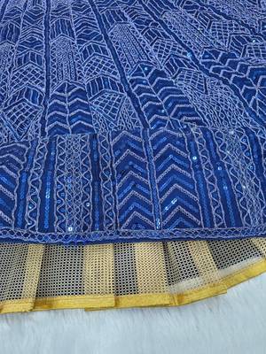 Luxury Navyblue Wedding Lehenga Choli with Rich Embroidered Work 5