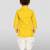 Baby boys yellow pure cotton bandhani print kurta dhoti set