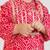 Baby boys red pure cotton bandhani print kurta dhoti set