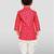 Baby boys red pure cotton bandhani print kurta dhoti set