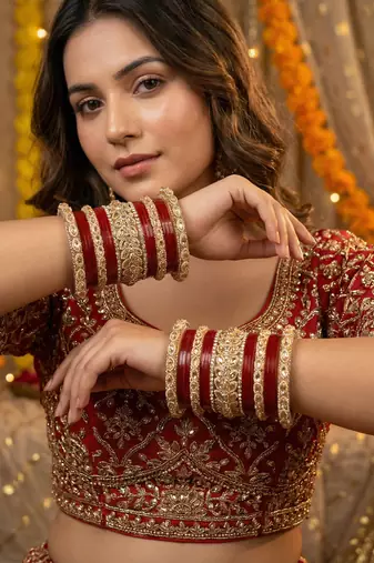 Bridal red punjabi chuda