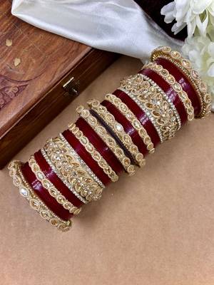 Bridal red punjabi chuda 2