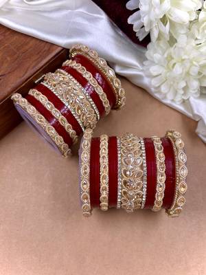 Bridal red punjabi chuda 3