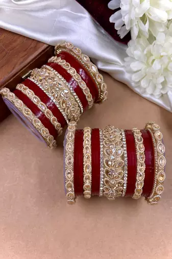 Bridal red punjabi chuda