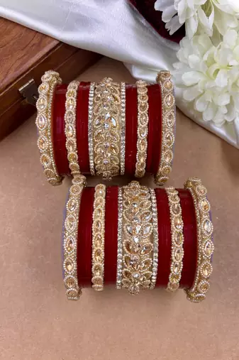Bridal red punjabi chuda