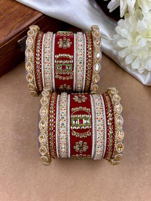 Rajwadi wedding bangle set 1