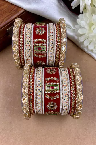 Rajwadi wedding bangle set
